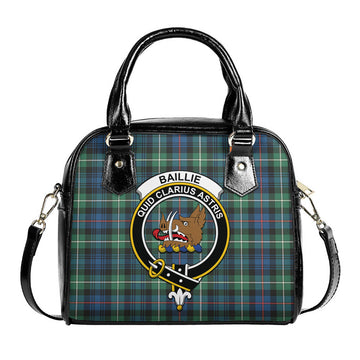 Baillie Ancient Tartan Shoulder Handbags with Family Crest One Size 6*25*22 cm - Tartanvibesclothing