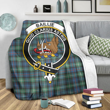 Baillie Ancient Tartan Blanket with Family Crest