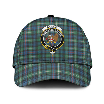 Baillie Ancient Tartan Classic Cap with Family Crest