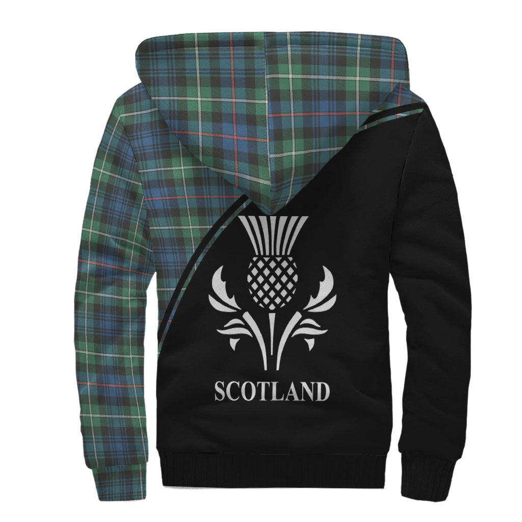 Baillie Ancient Tartan Sherpa Hoodie with Family Crest Curve Style - Tartan Vibes Clothing