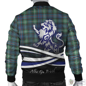 Baillie Ancient Tartan Bomber Jacket with Alba Gu Brath Regal Lion Emblem - Tartan Vibes Clothing