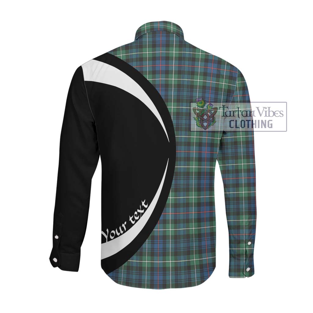 Baillie Ancient Tartan Long Sleeve Button Up with Family Crest Circle Style Men's Shirt - Tartan Vibes Clothing