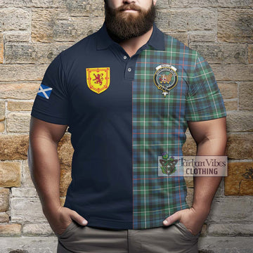 Baillie Ancient Tartan Polo Shirt Alba with Scottish Lion Royal Arm Half Style - Tartan Vibes Clothing