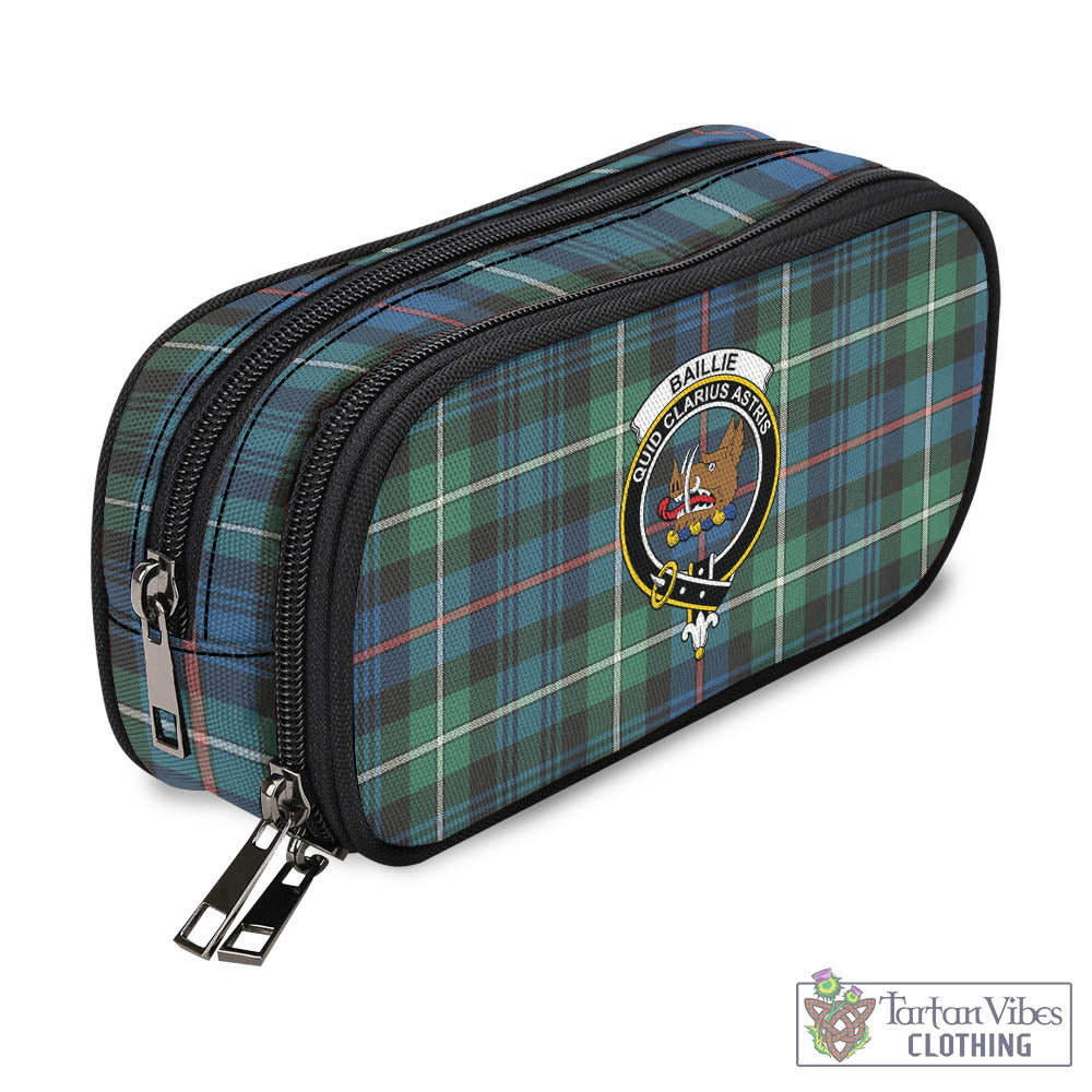 Baillie Ancient Tartan Pen and Pencil Case with Family Crest - Tartan Vibes Clothing