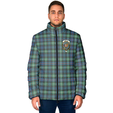 Baillie Ancient Tartan Padded Jacket with Family Crest - Tartan Vibes Clothing
