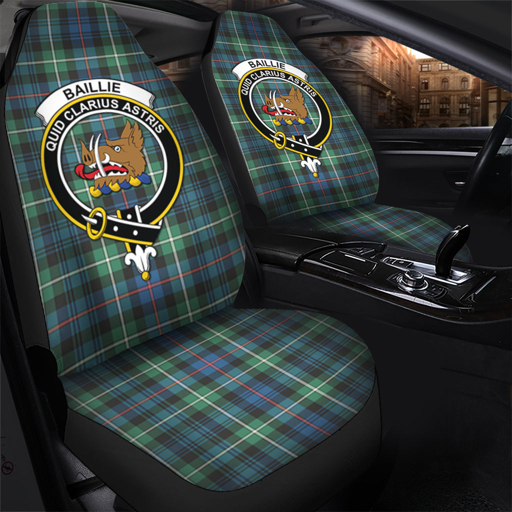 Baillie Ancient Tartan Car Seat Cover with Family Crest - Tartan Vibes Clothing