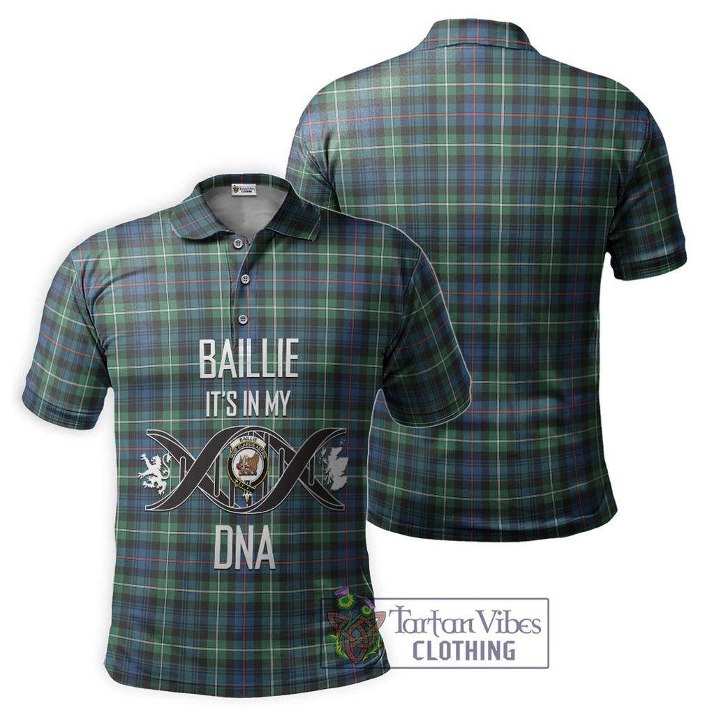 Baillie Ancient Tartan Polo Shirt with Family Crest DNA In Me Style - Tartan Vibes Clothing