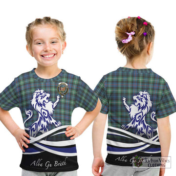 Baillie Ancient Tartan Kid T-Shirt with Alba Gu Brath Regal Lion Emblem - Tartan Vibes Clothing