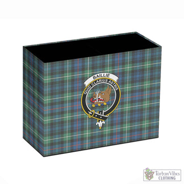 Baillie Ancient Tartan Pen Holder with Family Crest - Tartan Vibes Clothing