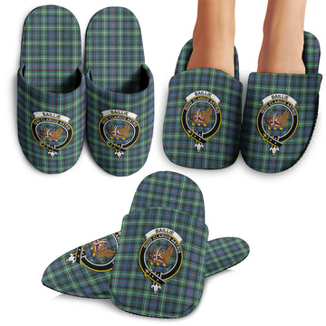 Baillie Ancient Tartan Home Slippers with Family Crest