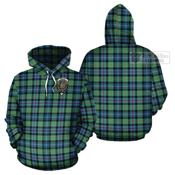 Baillie Ancient Tartan Cotton Hoodie with Family Crest - Tartan Vibes Clothing