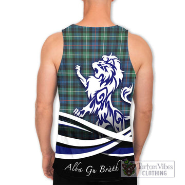 Baillie Ancient Tartan Men's Tank Top with Alba Gu Brath Regal Lion Emblem - Tartan Vibes Clothing
