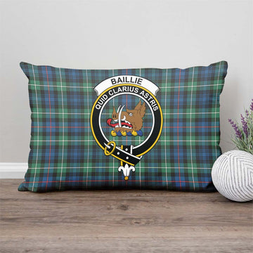 Baillie Ancient Tartan Pillow Cover with Family Crest - Tartan Vibes Clothing