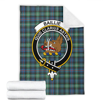 Baillie Ancient Tartan Blanket with Family Crest