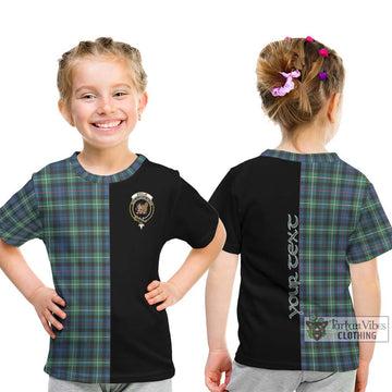 Baillie Ancient Tartan Kid T-Shirt with Family Crest and Half Of Me Style - Tartan Vibes Clothing