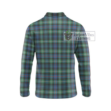 Baillie Ancient Tartan Long Sleeve Polo Shirt with Family Crest DNA In Me Style - Tartan Vibes Clothing