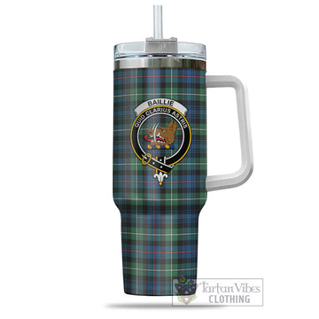 Baillie Ancient Tartan Tumbler with Handle with Family Crest - Tartan Vibes Clothing