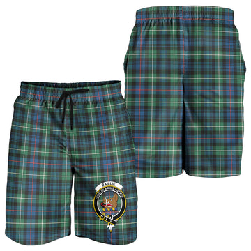 Baillie Ancient Tartan Mens Shorts with Family Crest - Tartan Vibes Clothing