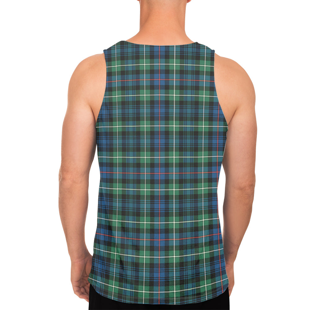 Baillie Ancient Tartan Mens Tank Top with Family Crest - Tartan Vibes Clothing