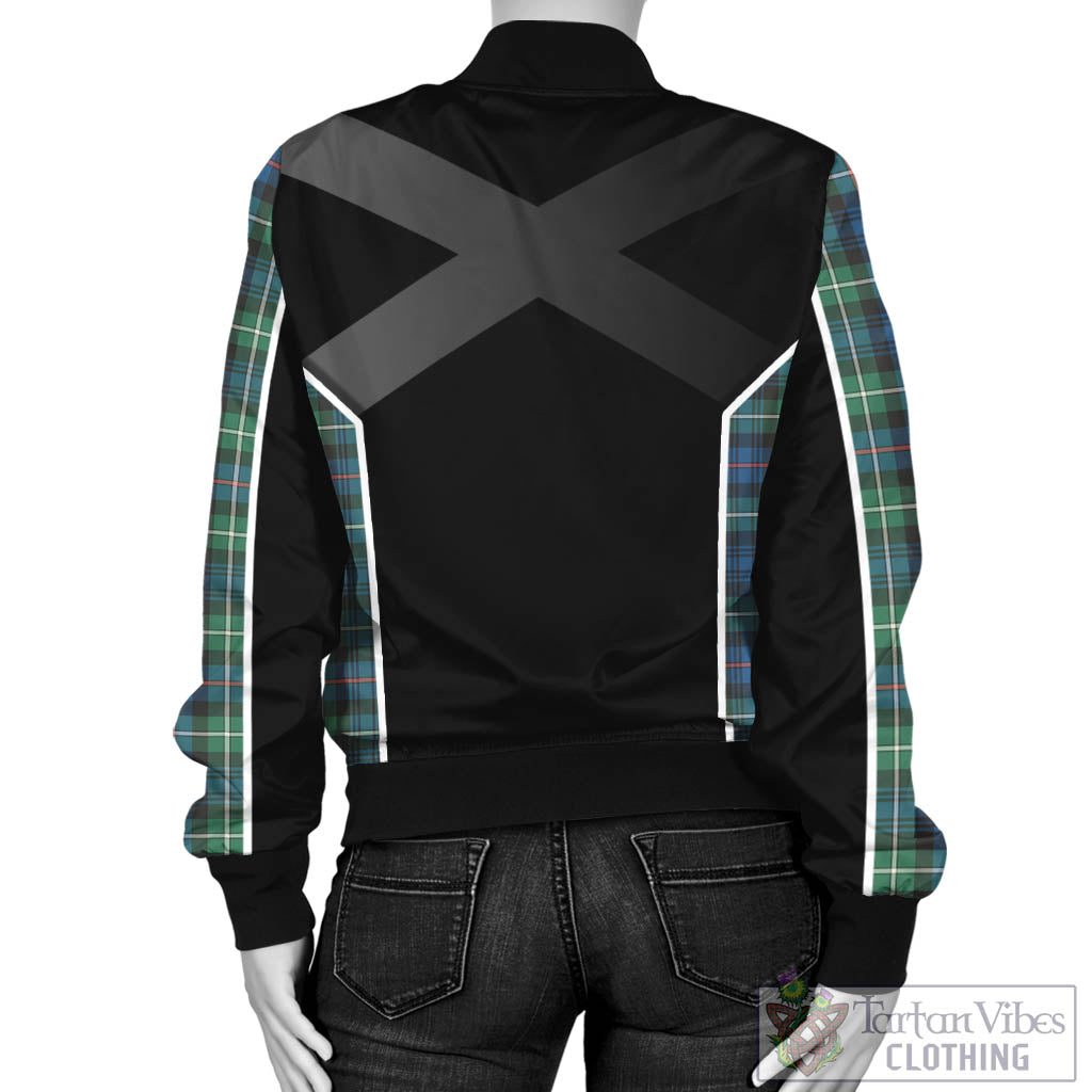 Baillie Ancient Tartan Bomber Jacket with Family Crest and Scottish Thistle Vibes Sport Style - Tartan Vibes Clothing