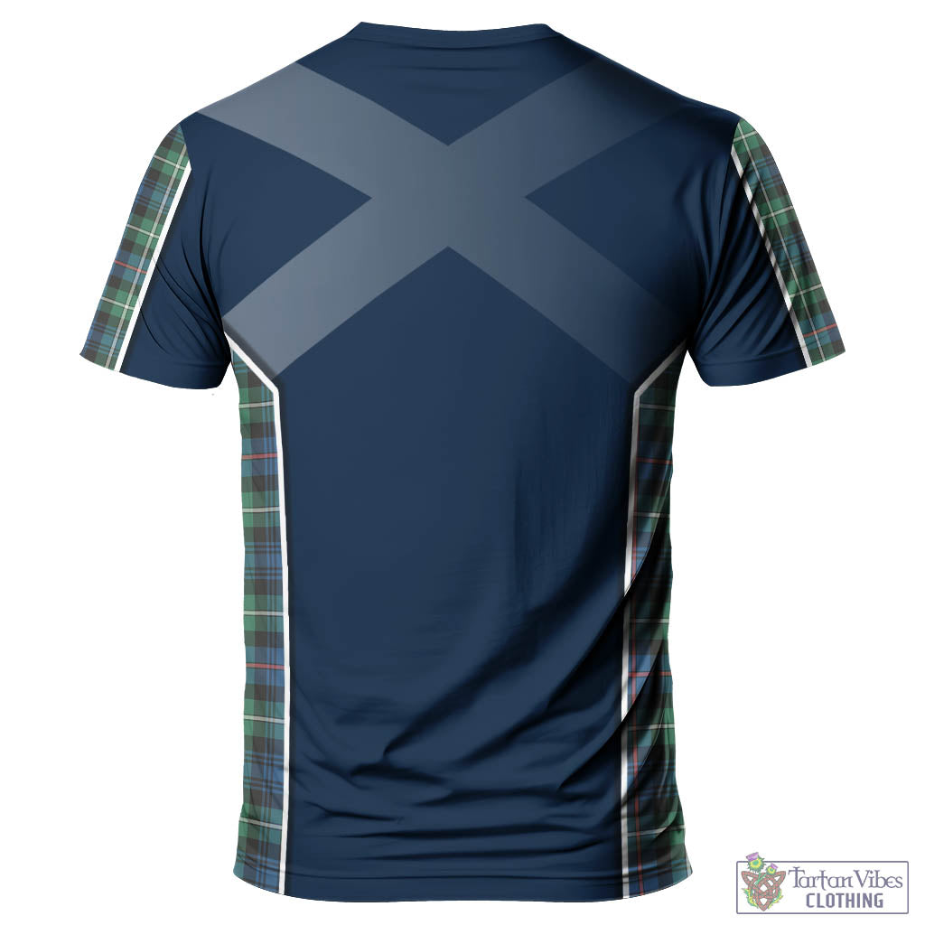 Tartan Vibes Clothing Baillie Ancient Tartan T-Shirt with Family Crest and Scottish Thistle Vibes Sport Style