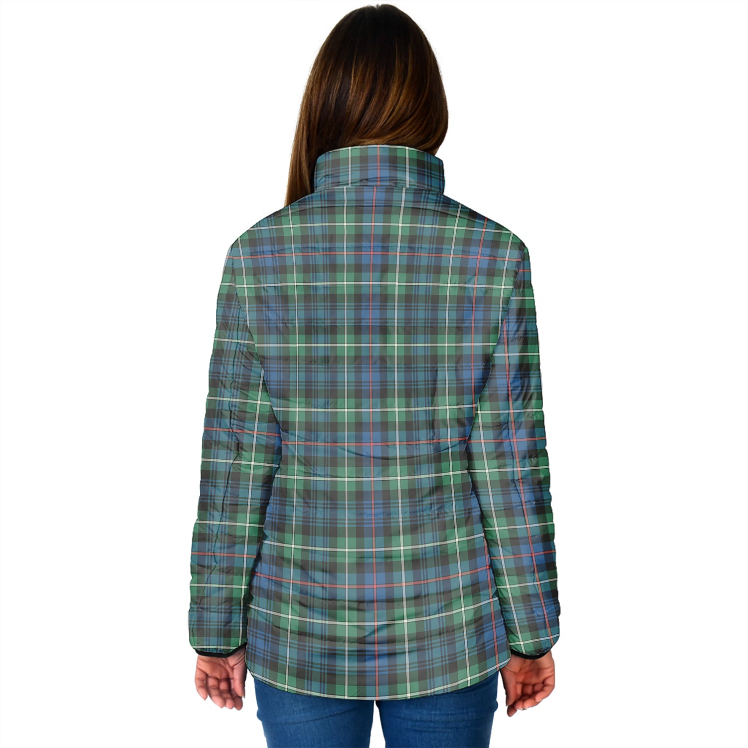 Baillie Ancient Tartan Padded Jacket with Family Crest - Tartan Vibes Clothing