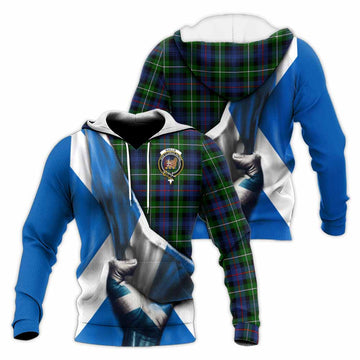 Baillie (Bailey) Tartan Knitted Hoodie with Family Crest Scotland Patriotic Style Unisex Knitted Pullover Hoodie - Tartan Vibes Clothing