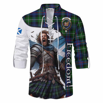Baillie (Bailey) Crest Tartan Ghillie Kilt Shirt Inspired by the Freedom of Scottish Warrior Men - Tartan Vibes Clothing
