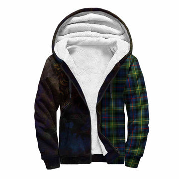 Baillie (Bailey) Tartan Family Crest Sherpa Hoodie Alba Gu Brath Be Brave Lion Ancient Style Unisex S - Tartan Vibes Clothing