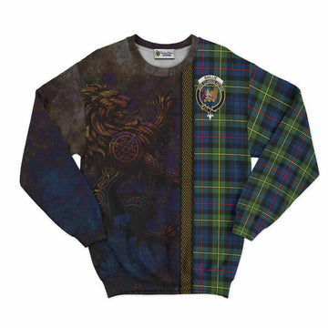 Baillie (Bailey) Tartan Family Crest Sweatshirt Alba Gu Brath Be Brave Lion Ancient Style Unisex - Tartan Vibes Clothing