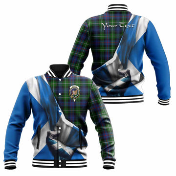 Baillie (Bailey) Tartan Baseball Jacket with Family Crest Scotland Patriotic Style Unisex - Tartan Vibes Clothing