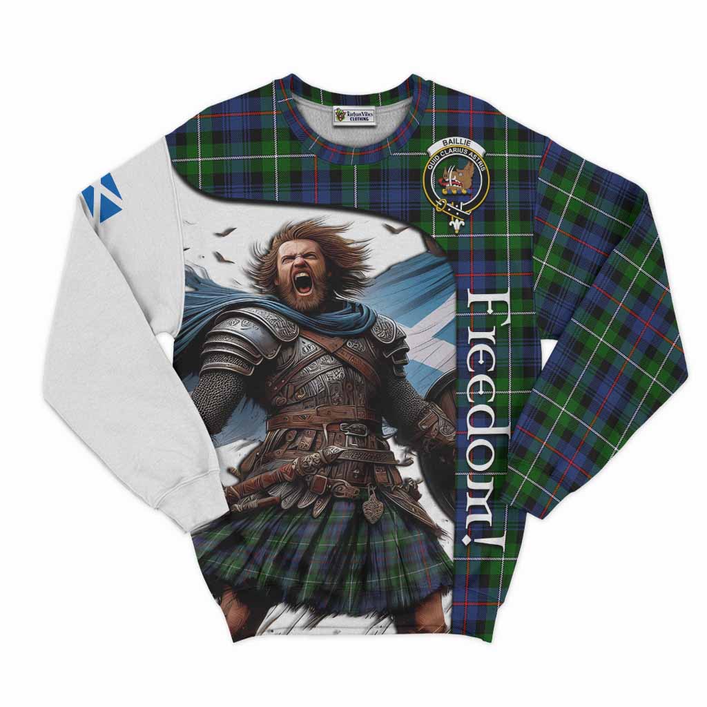 Baillie (Bailey) Crest Tartan Sweatshirt Inspired by the Freedom of Scottish Warrior Unisex - Tartan Vibes Clothing