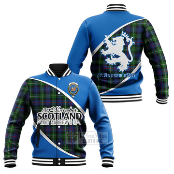 Baillie (Bailey) Family Crest Tartan Baseball Jacket Celebrate Saint Andrew's Day in Style Unisex - Tartan Vibes Clothing