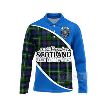 Baillie (Bailey) Family Crest Tartan Long Sleeve Polo Shirt Celebrate Saint Andrew's Day in Style Unisex - Tartan Vibes Clothing