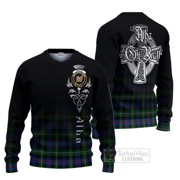 Baillie (Bailey) Tartan Ugly Sweater Featuring Alba Gu Brath Family Crest Celtic Inspired Unisex - Tartan Vibes Clothing