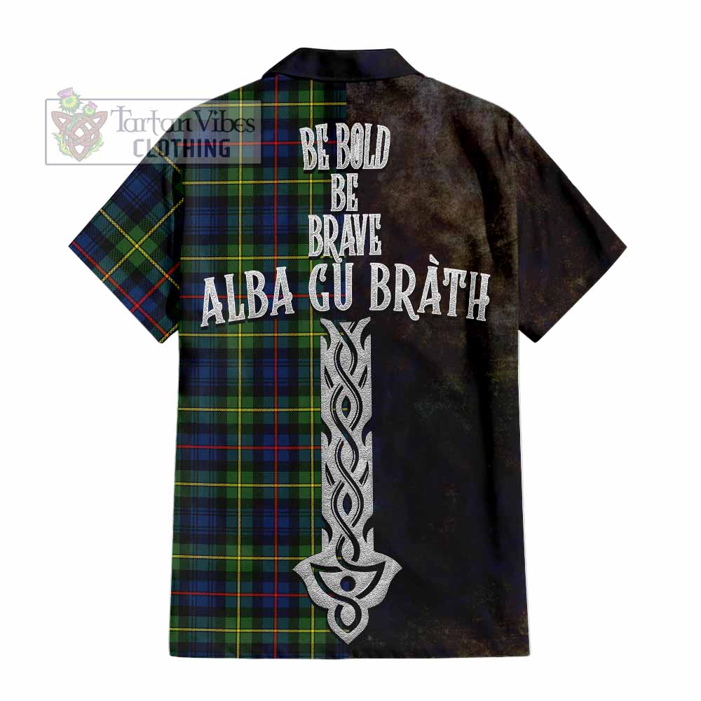 Baillie (Bailey) Tartan Family Crest Hawaiian Shirt Alba Gu Brath Be Brave Lion Ancient Style - Tartan Vibes Clothing