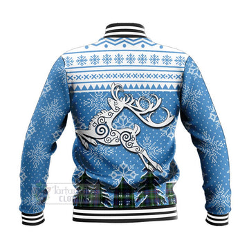 Baillie (Bailey) Clan Christmas Baseball Jacket Celtic Reindeer Style - Tartan Vibes Clothing