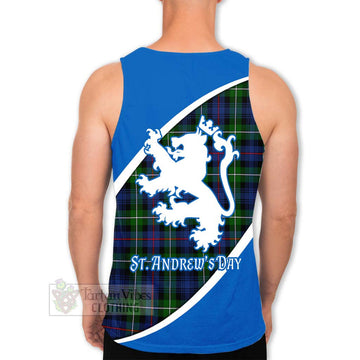 Baillie (Bailey) Family Crest Tartan Men's Tank Top Celebrate Saint Andrew's Day in Style - Tartan Vibes Clothing