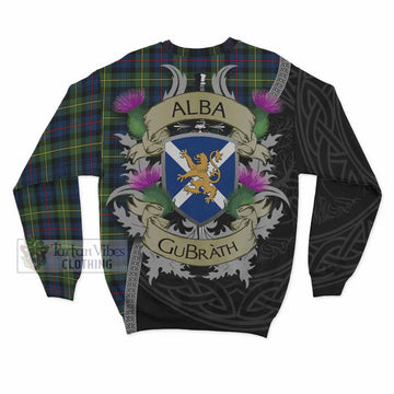 Baillie (Bailey) Tartan Family Crest Sweatshirt Lion Rampant Royal Thistle Shield Celtic Inspired - Tartan Vibes Clothing