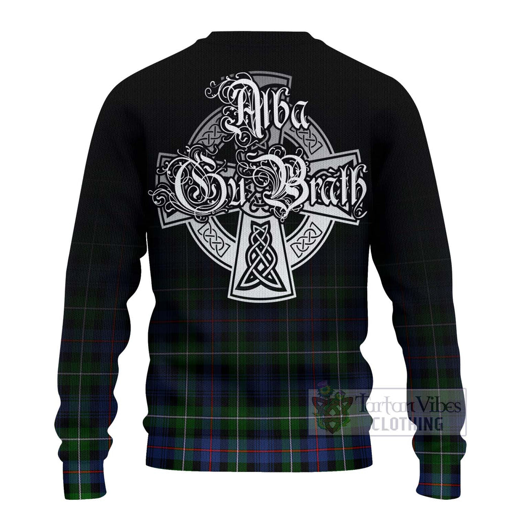Baillie (Bailey) Tartan Ugly Sweater Featuring Alba Gu Brath Family Crest Celtic Inspired - Tartan Vibes Clothing