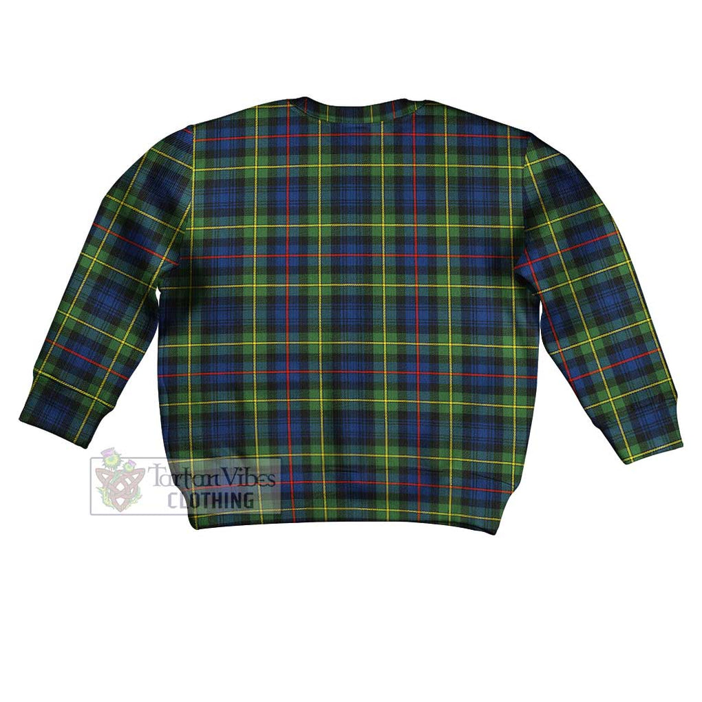 Baillie (Bailey) Tartan Kid Ugly Sweater with Family Crest - Tartan Vibes Clothing