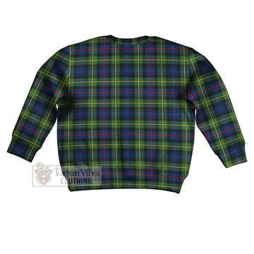 Baillie (Bailey) Tartan Kid Ugly Sweater with Family Crest - Tartan Vibes Clothing