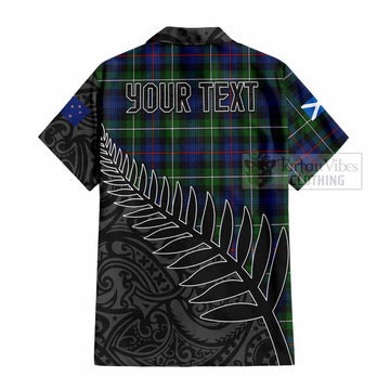 Baillie (Bailey) Crest Tartan Hawaiian Shirt with New Zealand Silver Fern Half Style - Tartan Vibes Clothing