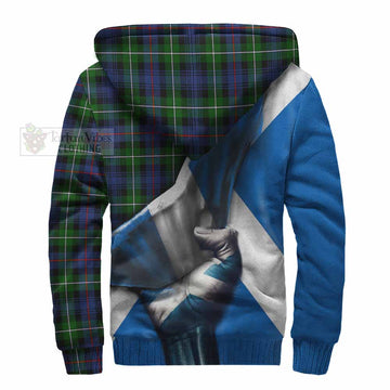 Baillie (Bailey) Tartan Sherpa Hoodie with Family Crest Scotland Patriotic Style - Tartan Vibes Clothing