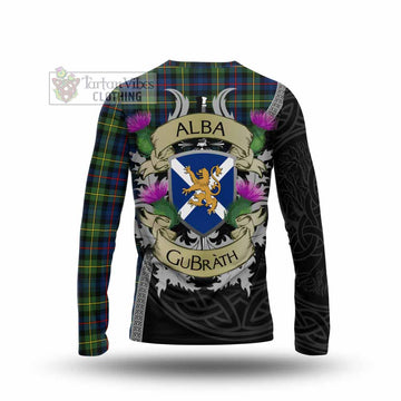 Baillie (Bailey) Tartan Family Crest Long Sleeve T-Shirt Lion Rampant Royal Thistle Shield Celtic Inspired - Tartan Vibes Clothing
