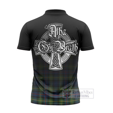 Baillie (Bailey) Tartan Zipper Polo Shirt Featuring Alba Gu Brath Family Crest Celtic Inspired - Tartan Vibes Clothing