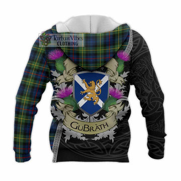 Baillie (Bailey) Tartan Family Crest Knitted Hoodie Lion Rampant Royal Thistle Shield Celtic Inspired - Tartan Vibes Clothing