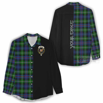 Baillie (Bailey) Tartan Women's Casual Shirt with Family Crest and Half Of Me Style - Tartan Vibes Clothing