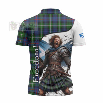 Baillie (Bailey) Crest Tartan Zipper Polo Shirt Inspired by the Freedom of Scottish Warrior - Tartan Vibes Clothing