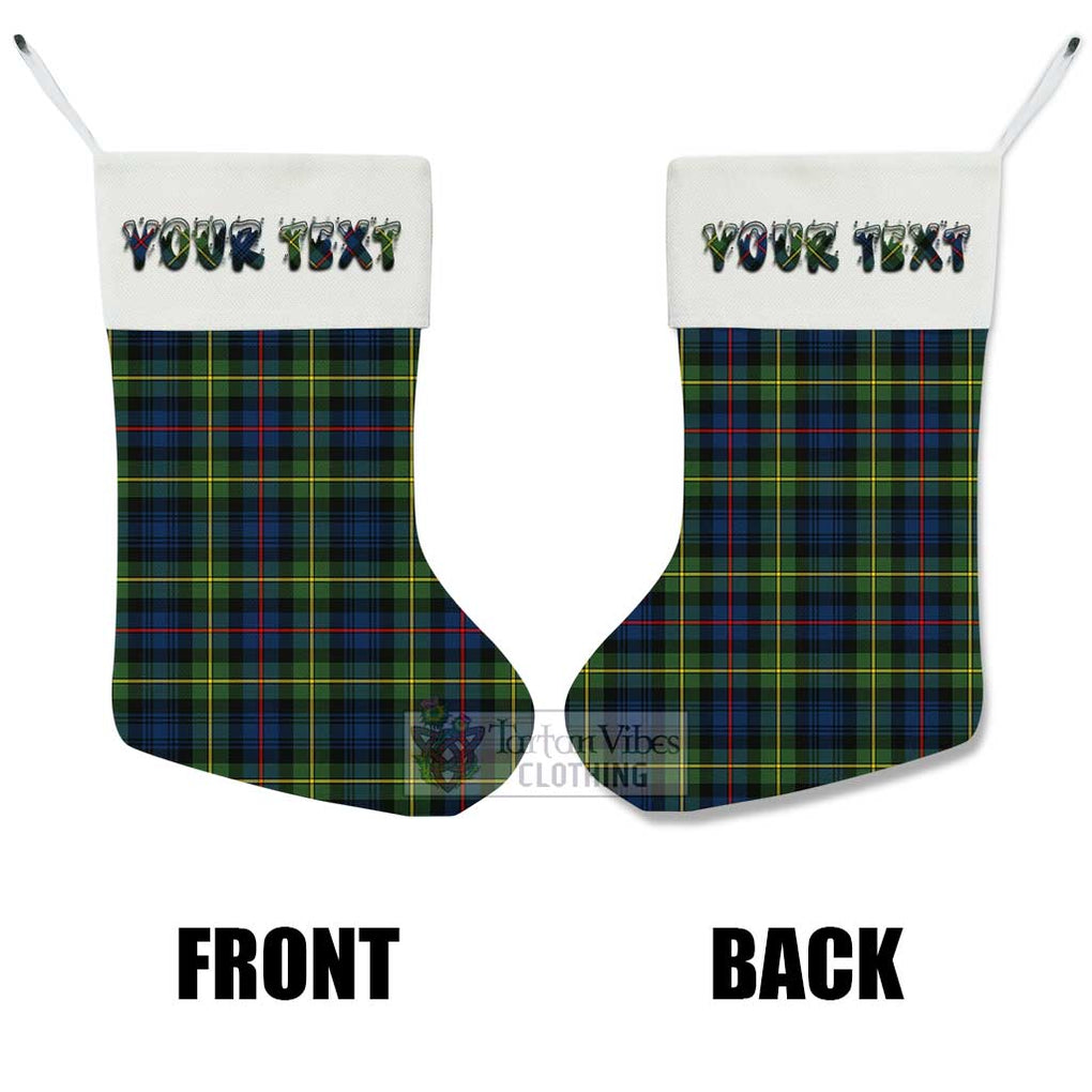 Tartan Vibes Clothing Baillie (Bailey) Tartan Christmas Stocking with Personalized Text